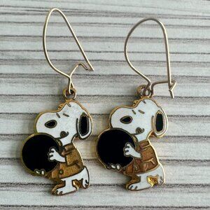 Vintage Snoopy Bowling Earrings